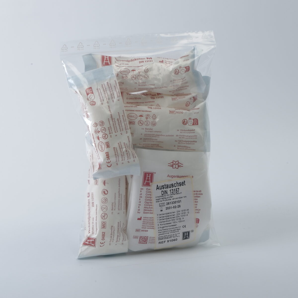 Ref 91060 Kit de recambio de piezas estériles para DIN 13 157