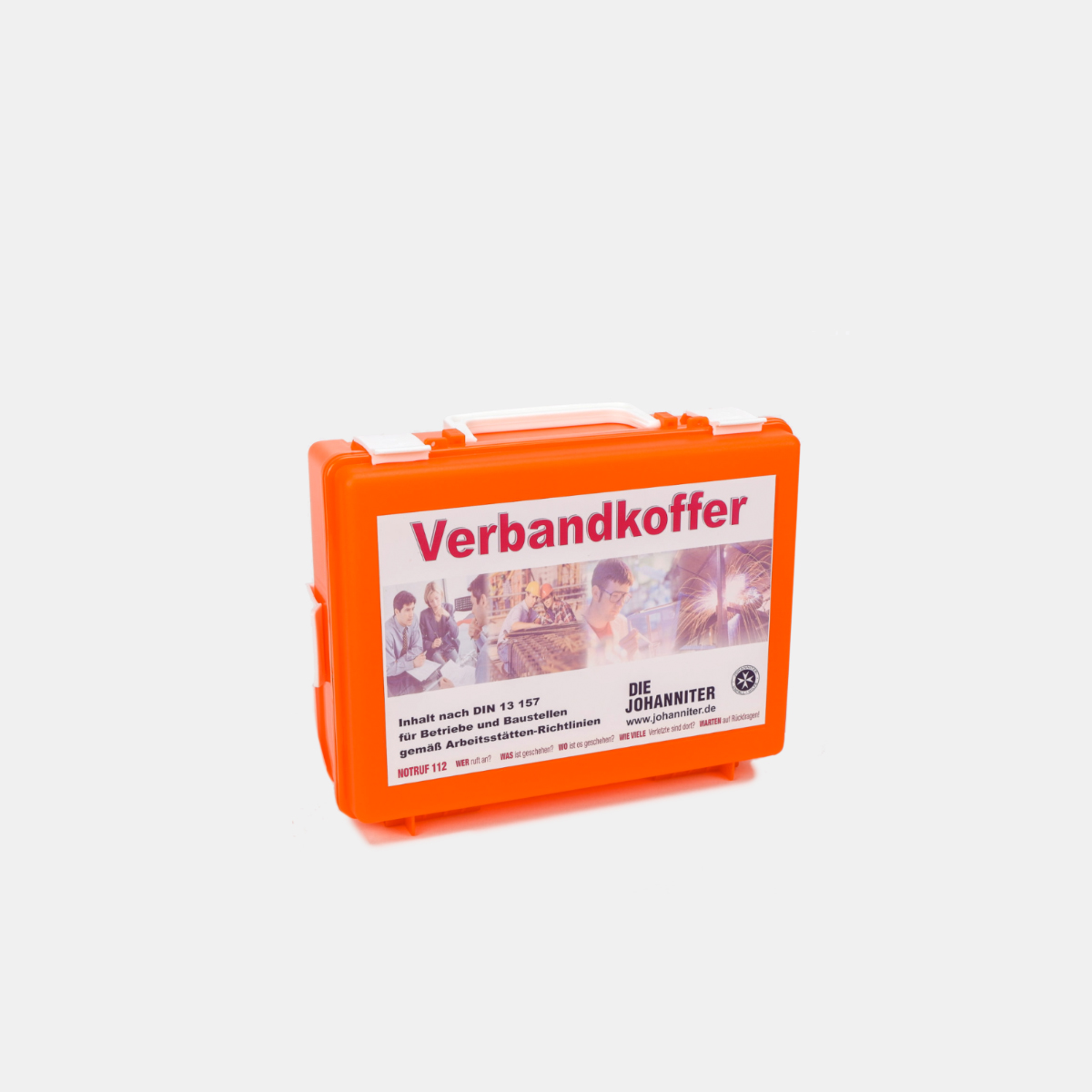 Verbandkoffer „Transparent“ mit Aufkleber DIN 13 157