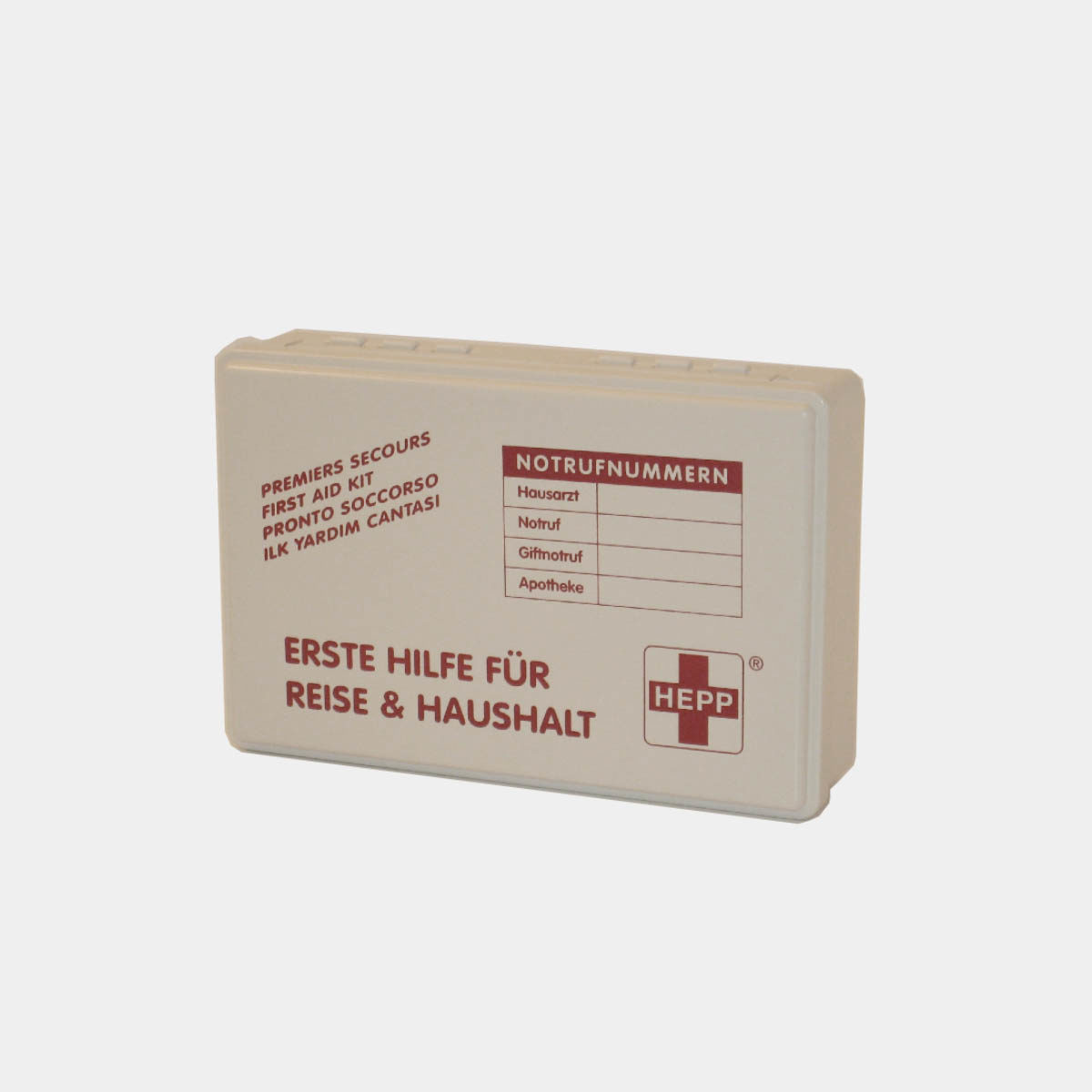 First aid kit for travel / household