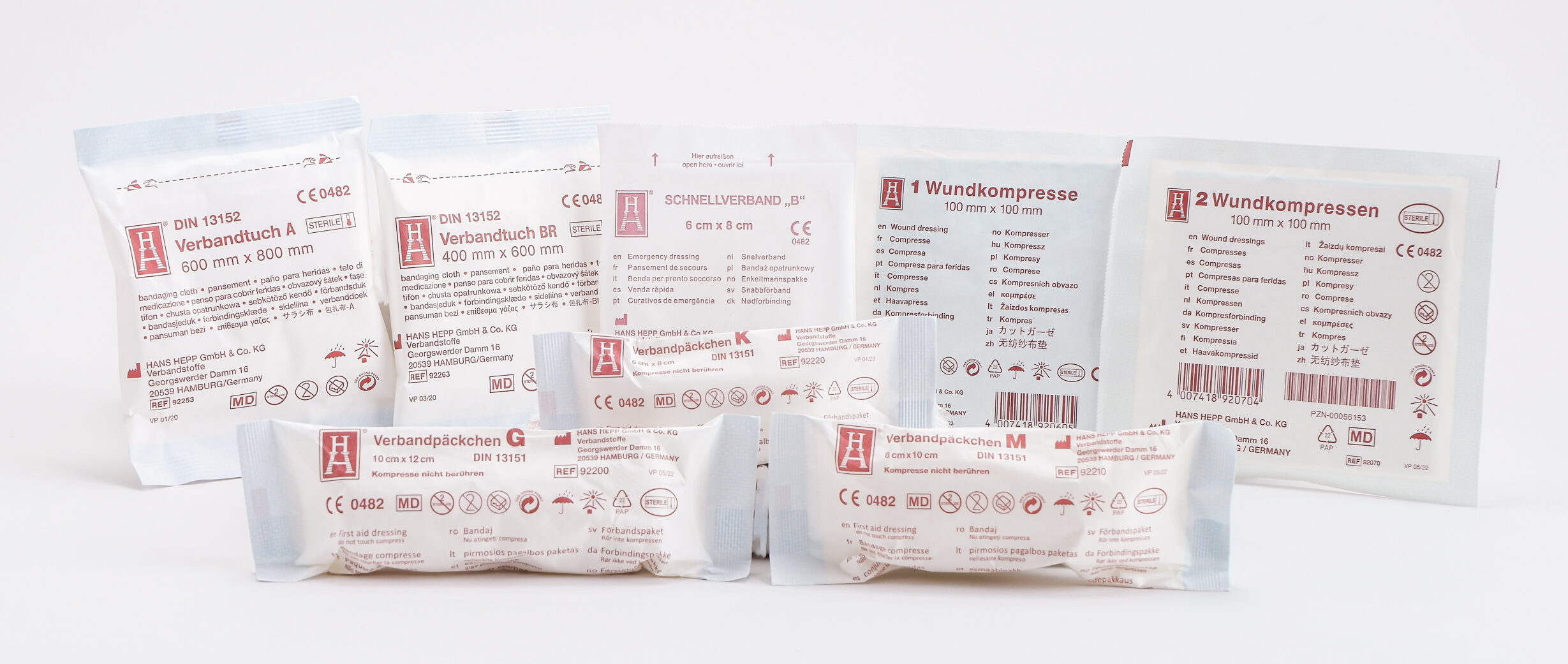 Sterile dressing materials